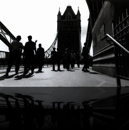 Tower bridge - bw